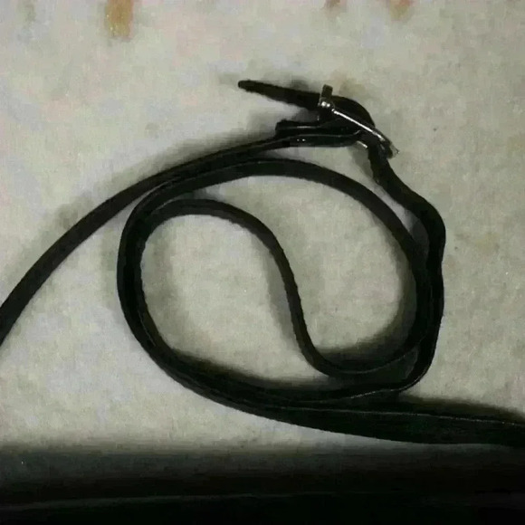 GIANI BERNINI Black Leather Crossbody Medium Purse Triple Compartment Envelope - Picture 10 of 14